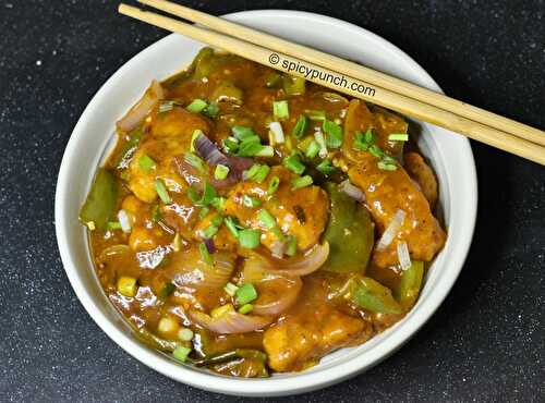 Chilli fish recipe - Chinese style chilli fish with gravy - Spicypunch