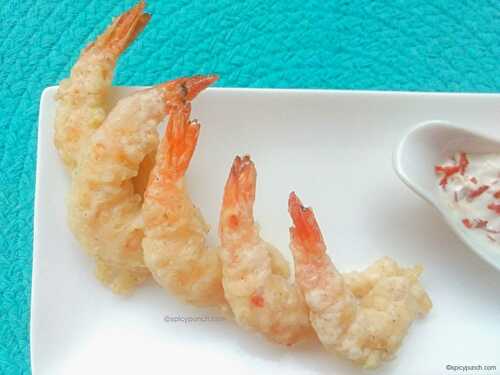 Crispy batter-fried prawns recipe | Batter fry prawns recipe -