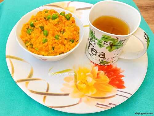 Easy to make healthy masala oats recipe with vegetables