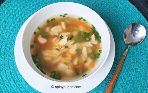 Healthy and simply delicious chicken clear soup recipe