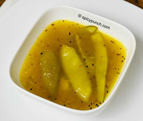 Kacha Aamer Chutney recipe - Bengali Biyebari'r style -