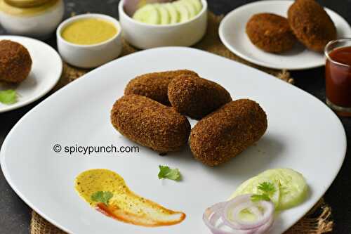 Macher chop - a Bengali style fish croquette recipe with leftover fish