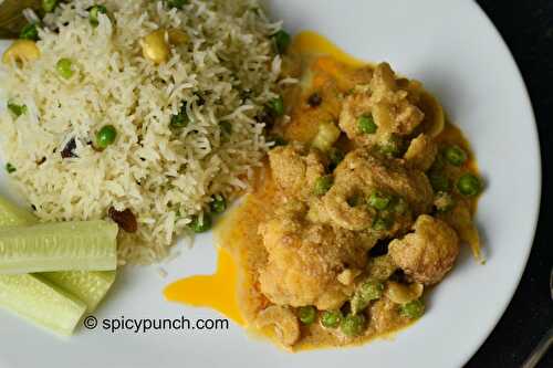 Phulkopir roast recipe - a bengali style roasted cauliflower curry
