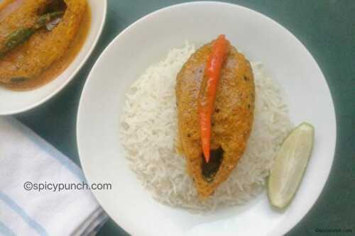 Sorshe ilish recipe | hilsa fish curry in a mustard paste gravy