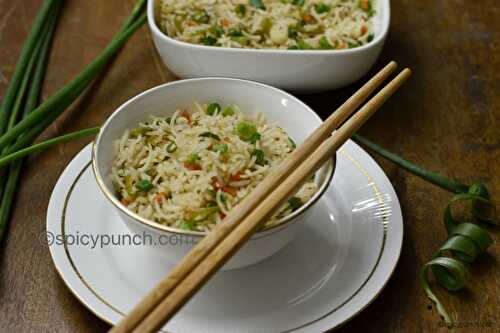 Veg fried rice recipe | stir fried vegetable rice | Chinese fried rice recipe