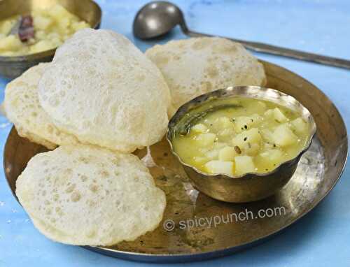 Luchi recipe (with sada alur torkari) – for Bengali breakfast