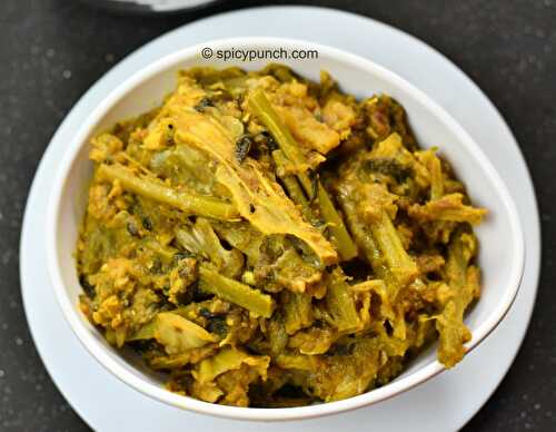 Chanchra recipe – Bengali Biye bari style macher matha diye pui saag chorchori