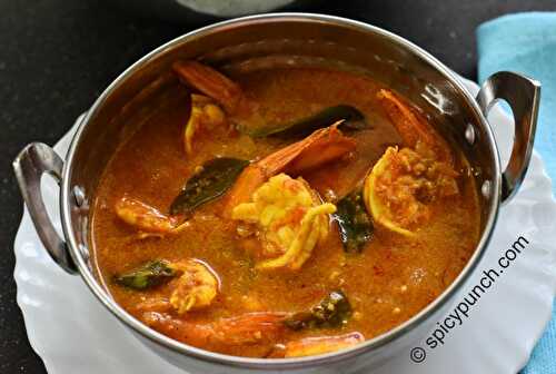 Goan Prawn Curry (Shrimp Curry) recipe cooked with coconut