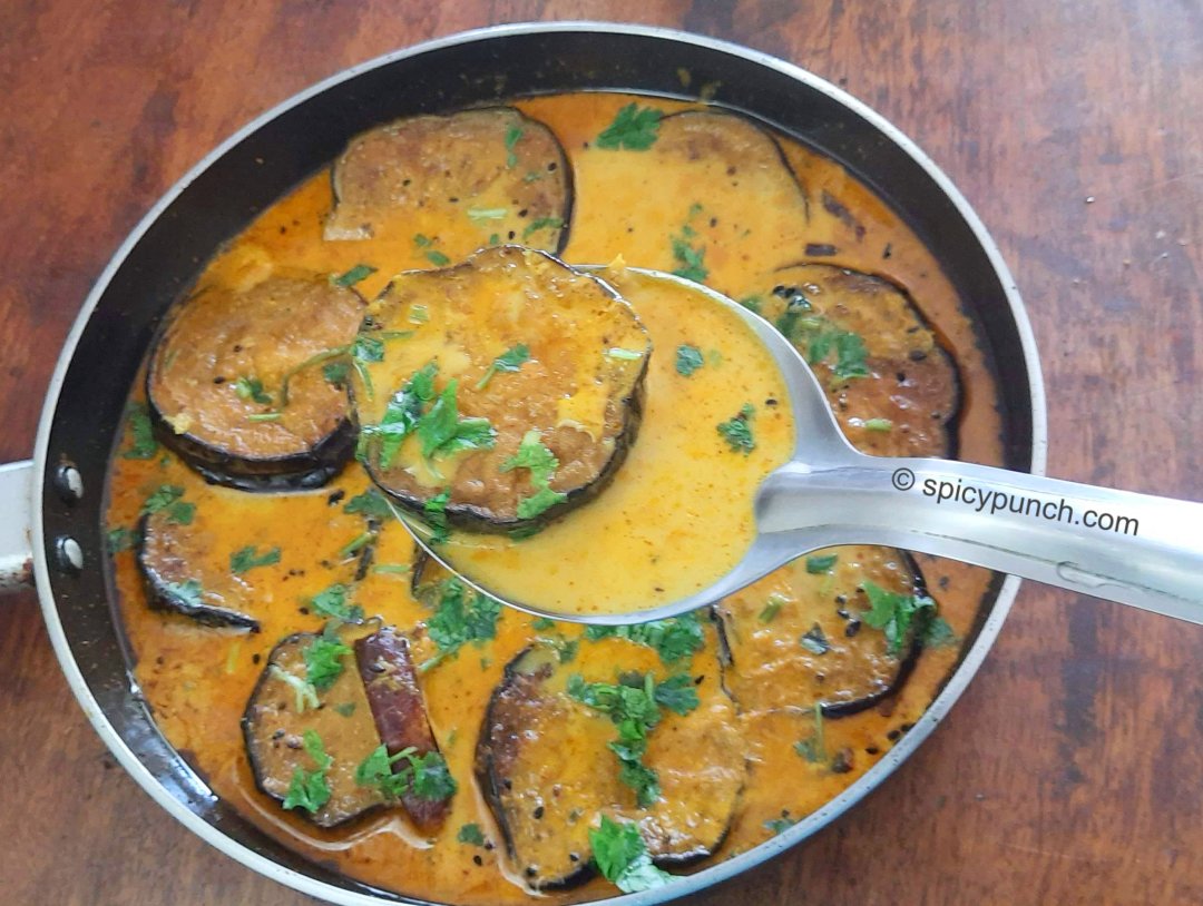 Dudh begun a healthy bengali brinjal curry recipe