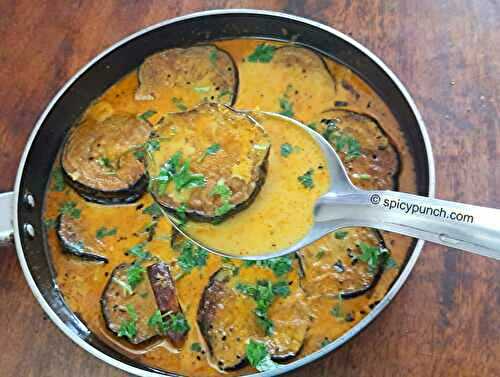 Dudh begun a healthy bengali brinjal curry recipe
