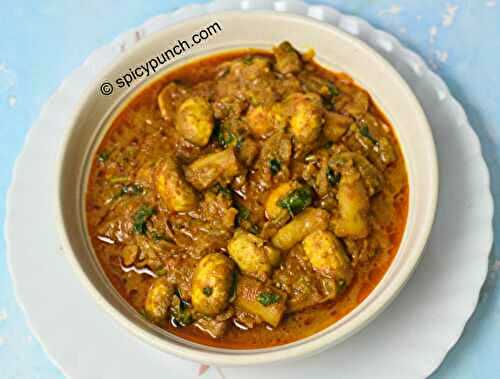 Simple Mushroom Masala(mushroom curry) recipe 