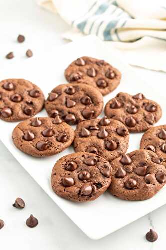 Vegan Double Chocolate Cookies