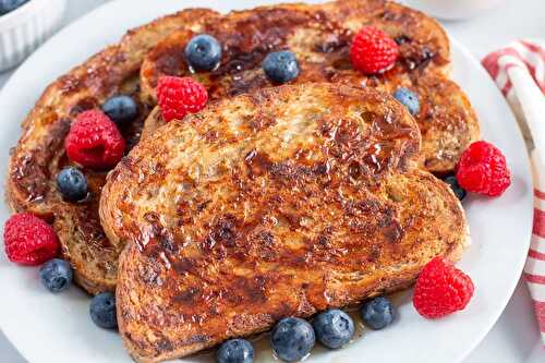 Healthy French Toast - Vegan and Oil Free!