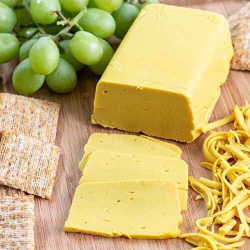 Vegan Cheddar Cheese without Oil