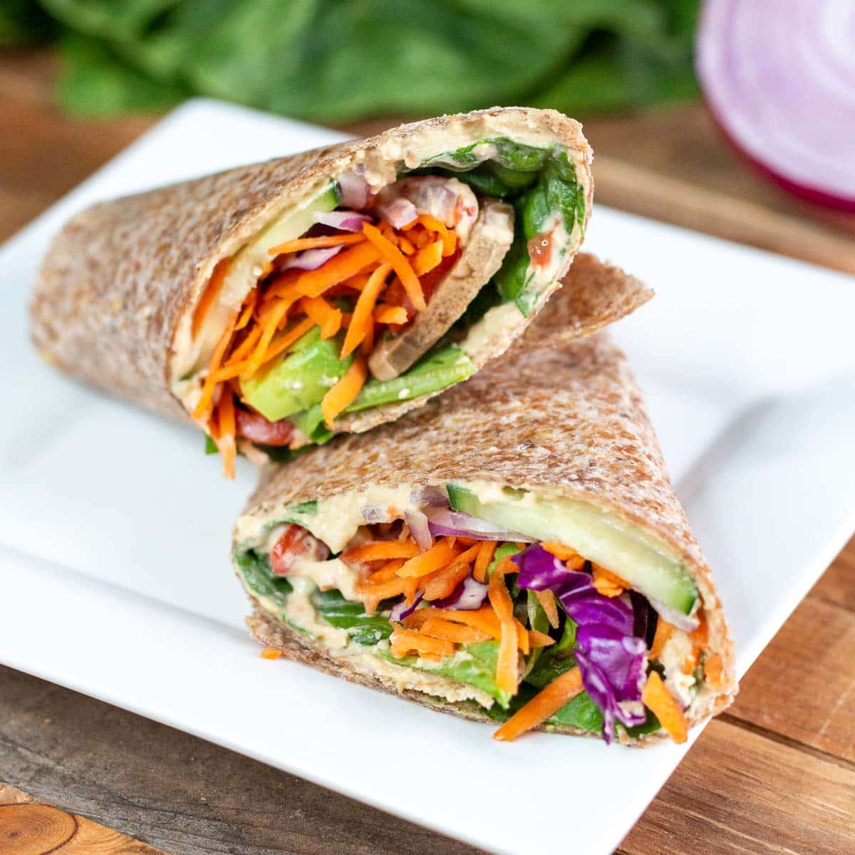 Vegan Wraps with Hummus