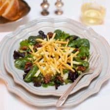 Apple and Mixed Greens with Apple-Truffle Vinaigrette