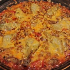 Couscous Pizza with Sausage, Peppers & Artichokes