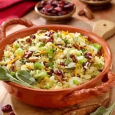 Couscous with Dried Cranberries and Pecans