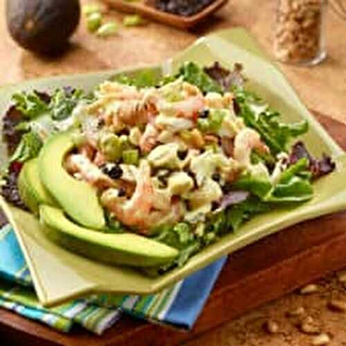 Crab and Shrimp Salad with Curry-Chutney Dressing