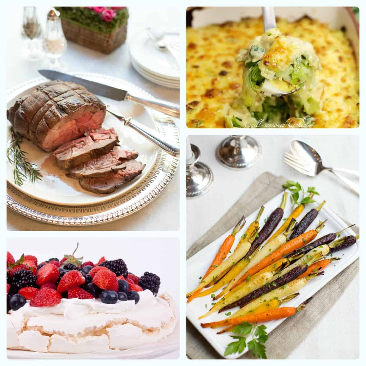 Easter Dinner Menu featuring spring vegetables | A Well-Seasoned Kitchen