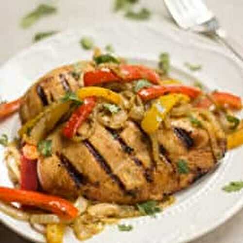Fajita Chicken with Onions and Peppers