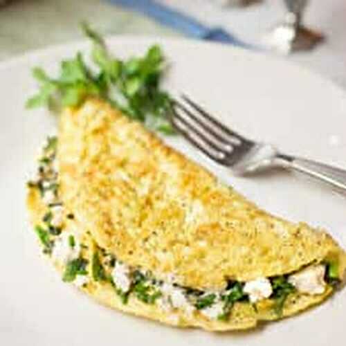 Goat Cheese and Fresh Herb Omelet