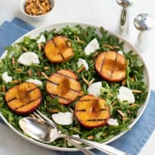 Grilled Peach and Fresh Mozzarella Salad