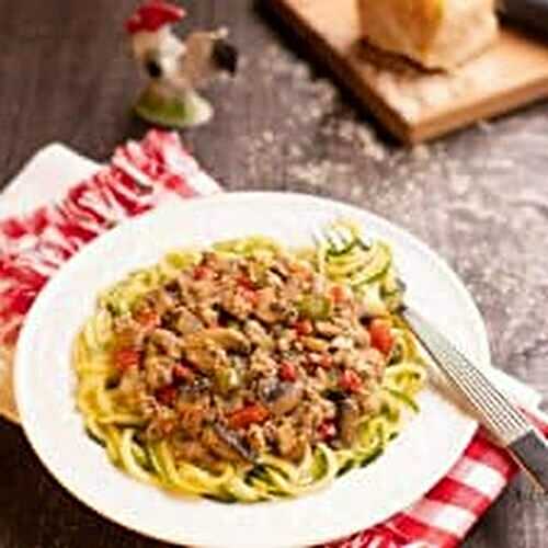 Ground Pork with Pasta Zoodles Recipe
