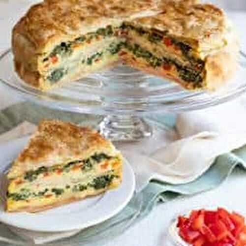 Ham, Cheese and Spinach Torte