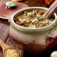 Italian Sausage Spinach Soup