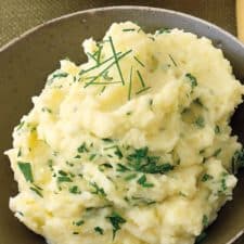 Mashed Chive and Parsley Potatoes