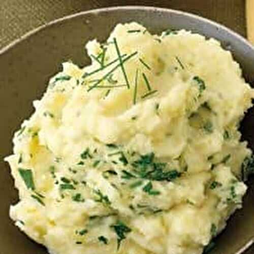 Mashed Chive and Parsley Potatoes
