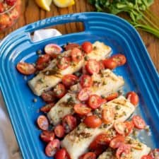 Sea Bass Recipe with Tomatoes in a Lemon-Butter Sauce