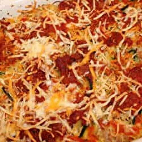 Spaghetti Squash Marinara with Turkey and Zucchini