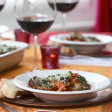 Spinach Farfalle Bolognese
