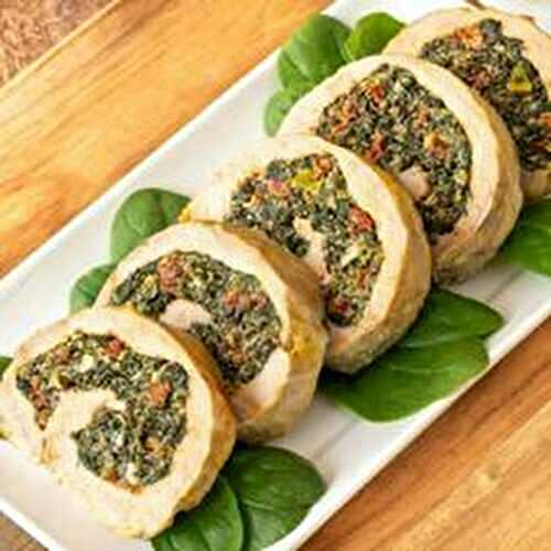 Spinach and Cheese Stuffed Pork Tenderloin Recipe