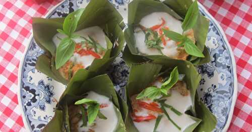 Thai Ho Mok Pla aka Steamed Curry Fish Custard