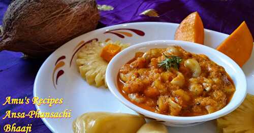 Ansa-Phansachi Bhaaji (Pineapple Jack fruit Curry)