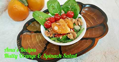 Nutty Orange & Spinach Salad