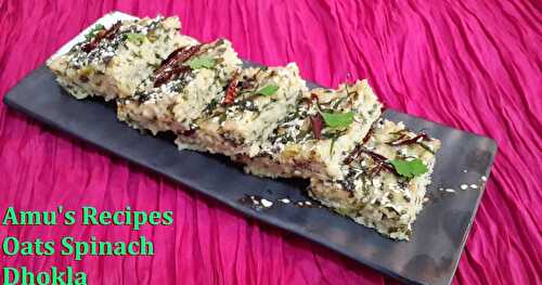 Oats Spinach Dhokla