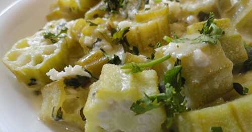 Okra in Curd-Sauce