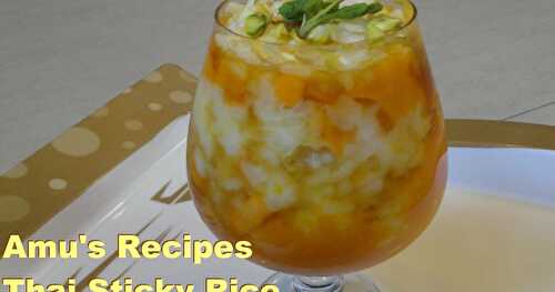 Thai Sticky Rice Mango Pudding