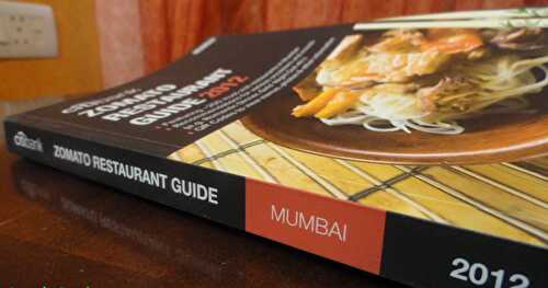 Zomato Restaurant Guide 2012 - A Book Review