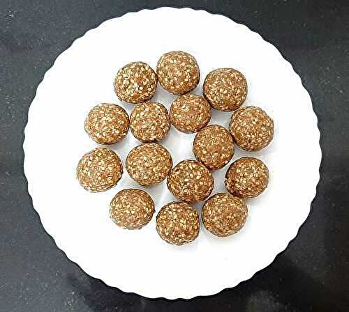 Til Gul Ladoo Without Jaggery Syrup