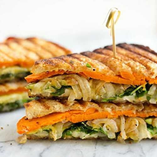 Toasted Veggie and Brie Sandwich