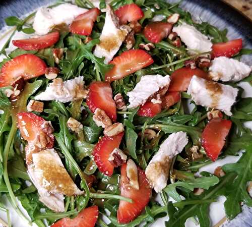Balsamic Chicken Strawberry Salad