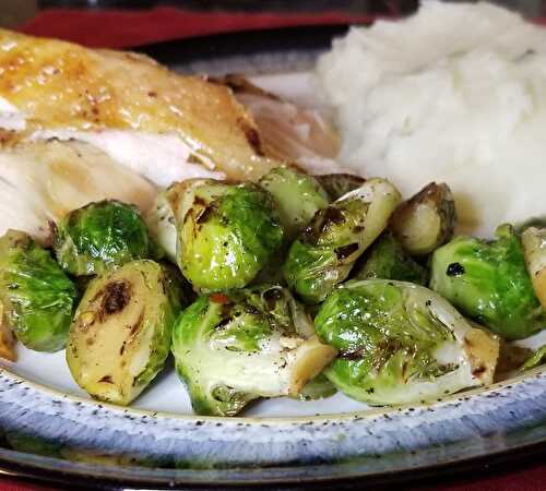 Easy stovetop brussels sprouts