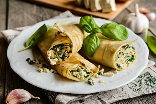 Spinach and Paneer Crepes