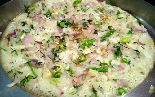 Andhra style Onion Dosa Recipe