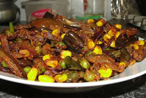 Brinjal and Corn Curry Recipe – Awesome Cuisine